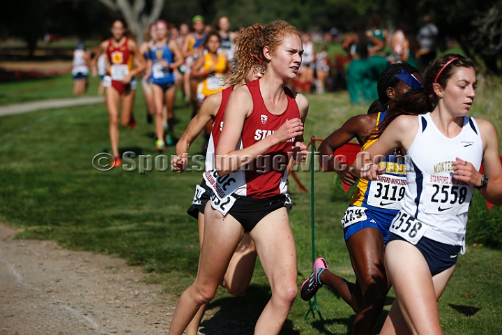 2014StanfordCollWomen-083.JPG - College race at the 2014 Stanford Cross Country Invitational, September 27, Stanford Golf Course, Stanford, California.